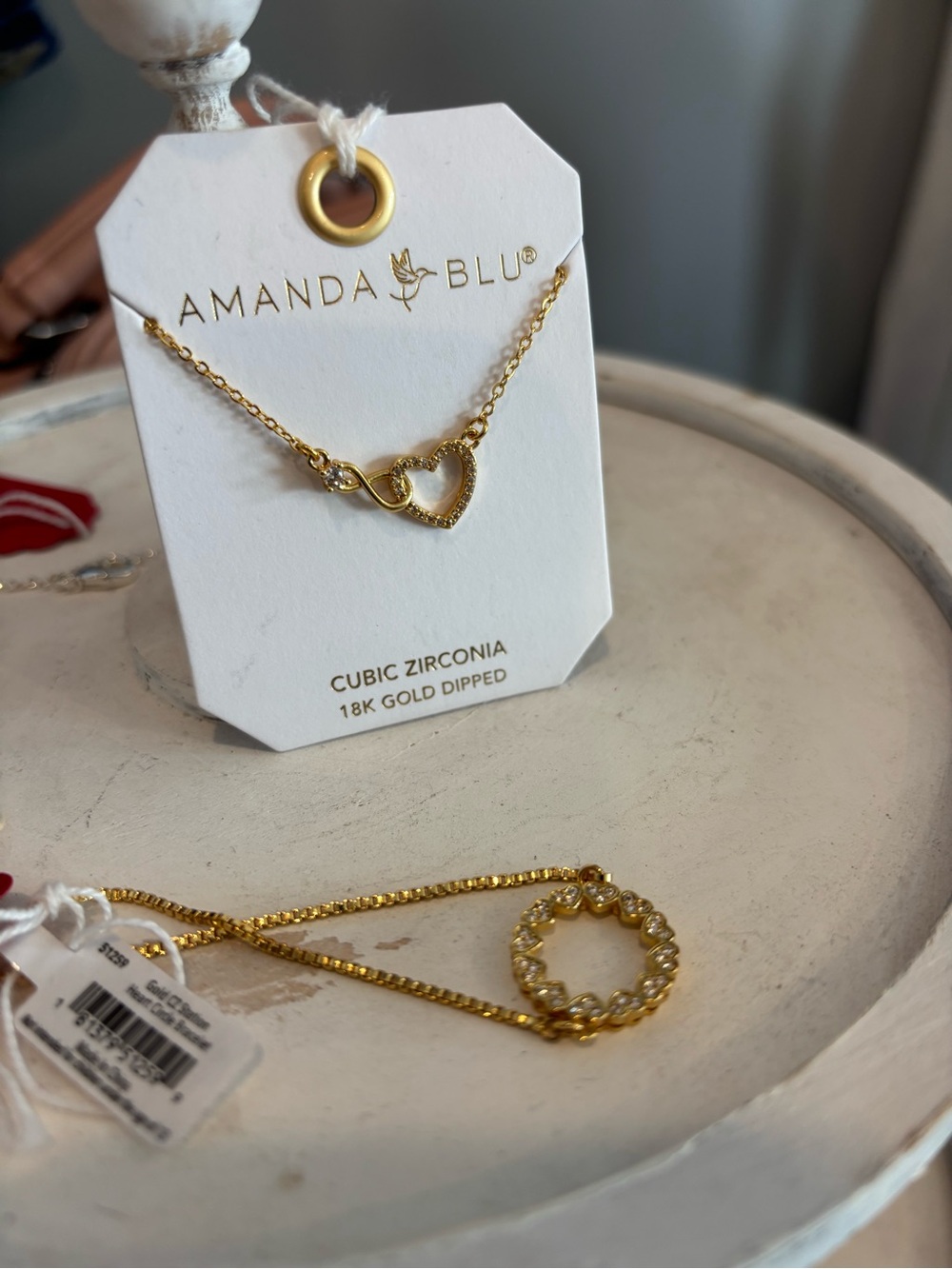 Amanda blu necklace & bracelet